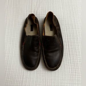 OluKai Women’s Leather Slip On Shoe Size 7.5 Nohea Brown Nubuck Leather Classic